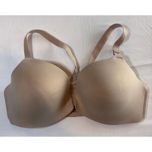 Soma Enbliss Front Close Racerback Bra Tan Nude Wireless 38D 570267252